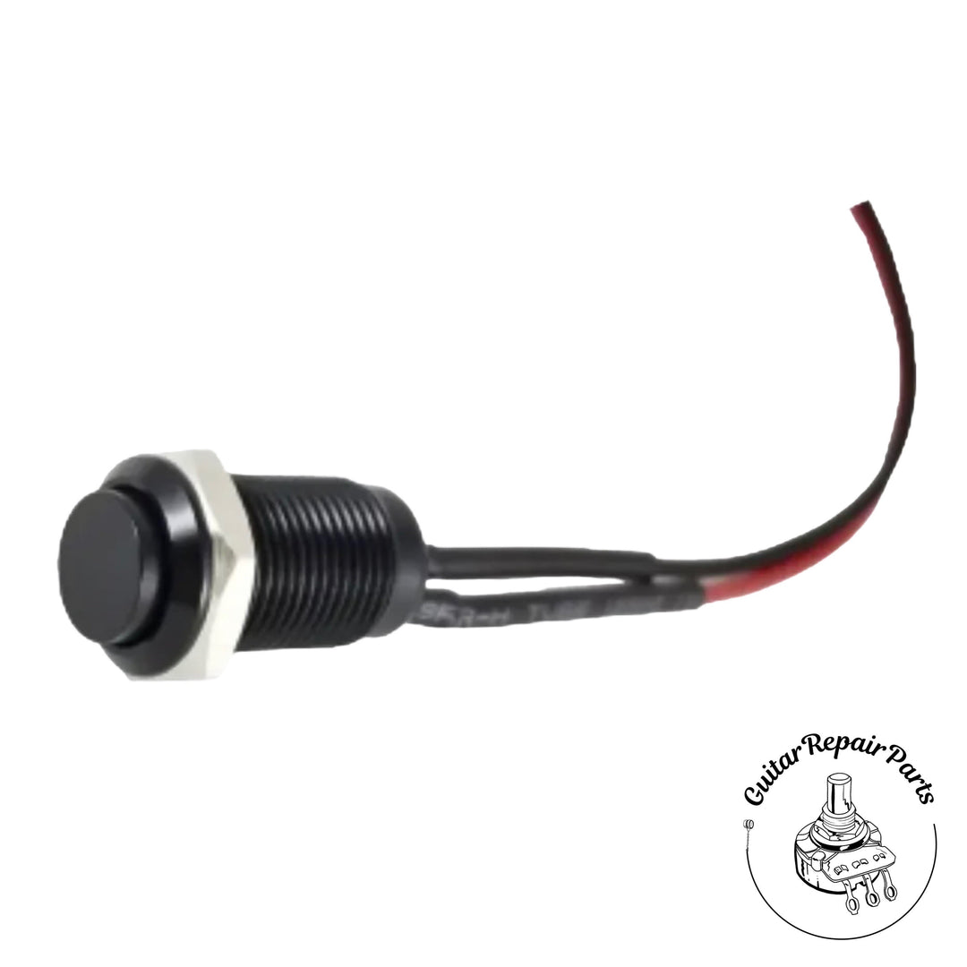 Tesi IDO Super M 10MM Metal Momentary Push Button Guitar Kill Switch - Black