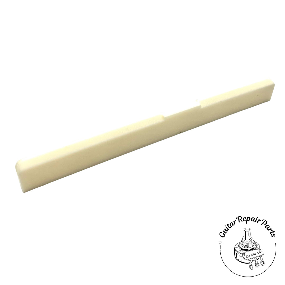 Compensated Saddle For Classical Guitar - Bleached Bone