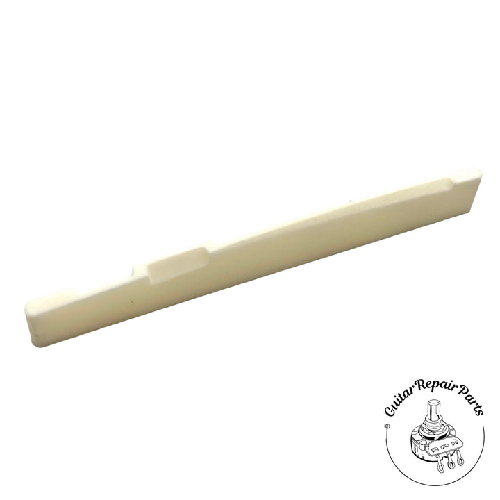 Compensated Saddle For Acoustic Guitars - Bleached Bone