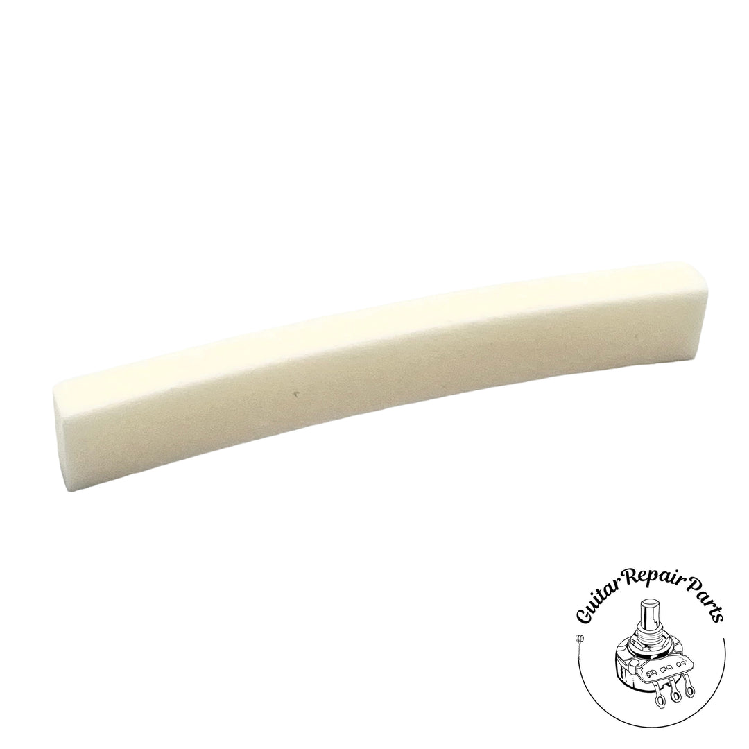 Radiused Nut Blank For Fender Guitars and Basses 7.25" - Bleached Bone