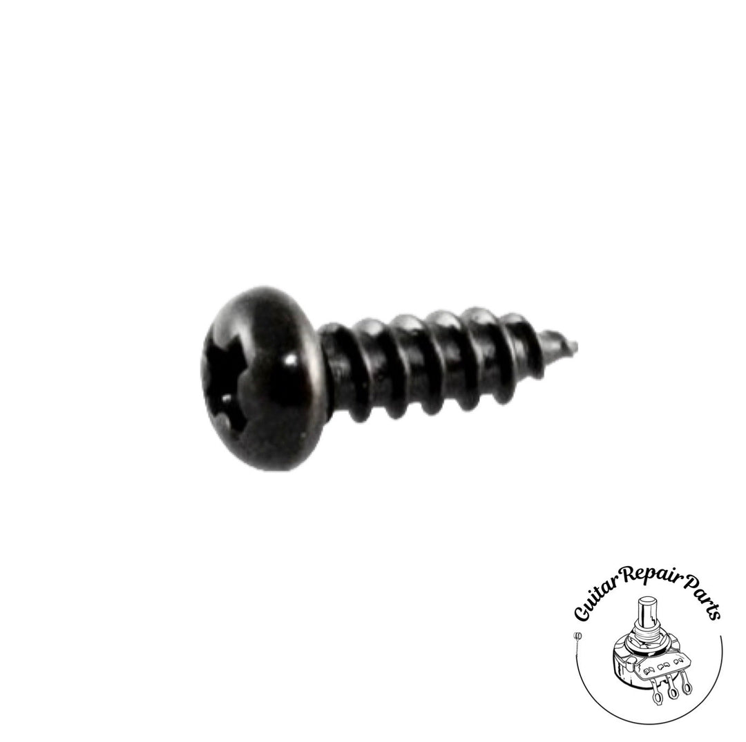 Screws For Truss Rod Covers #2 x 1/4" Phillips Round Head (8 pcs) - Black