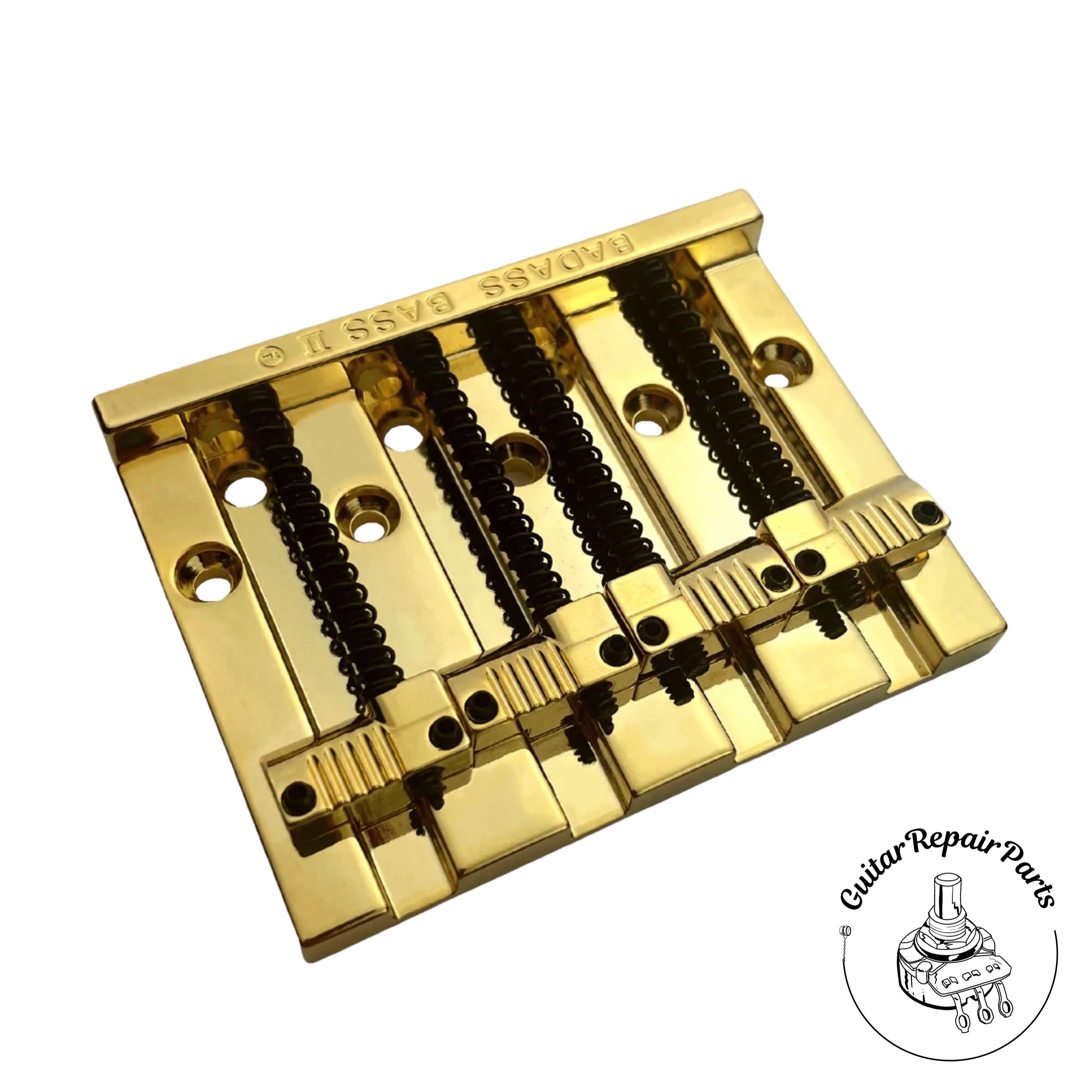 Leo Quan Badass II Hi-Mass 4 String Bass Bridge, 5-Screw Mount
