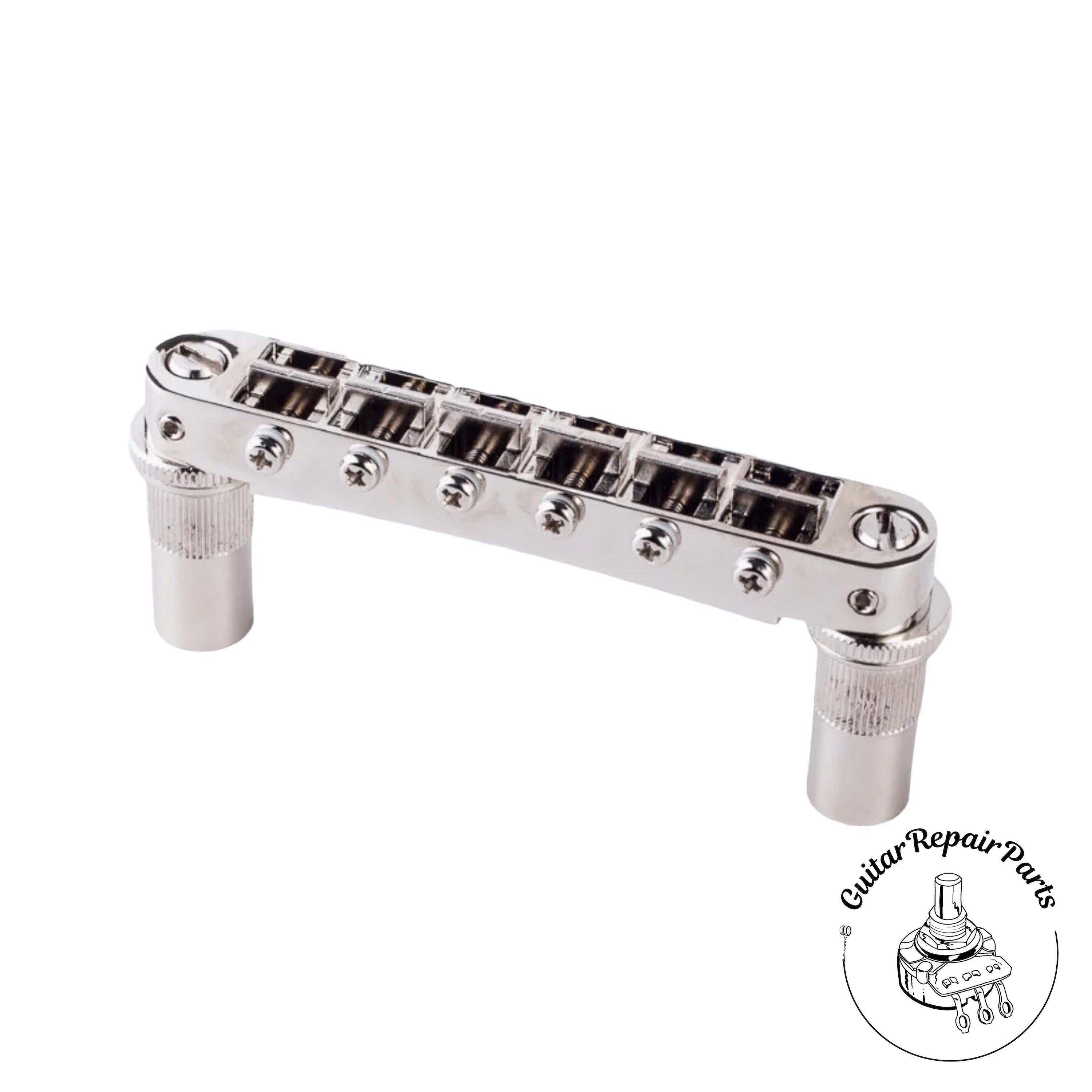 ニッケル 器用ブリッジ Tone Pros T3BT-N Metric Tuneomatic Bridge ギター用ブリッジ TonePros T3BT-N Metric Tuneomatic Bridge ニッケル ギター用ブリッジ