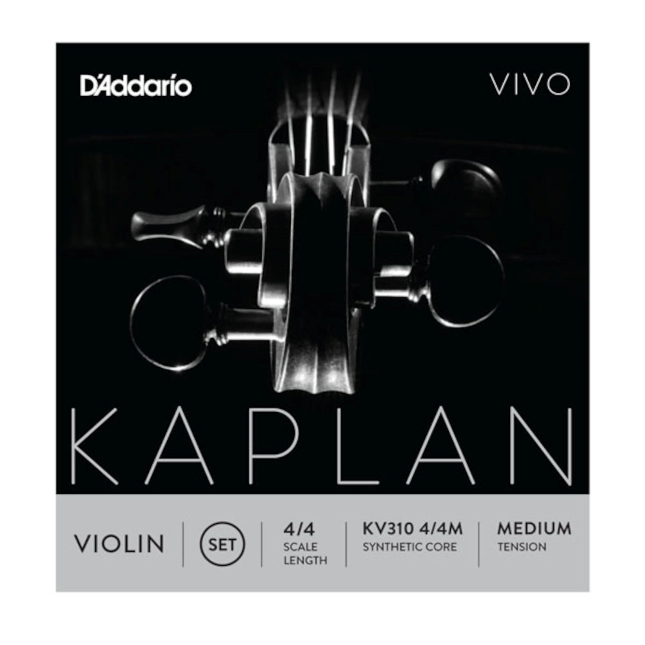D'Addario KV310 4/4M Kaplan Vivo 4/4 Scale Violin Strings - Medium Tension