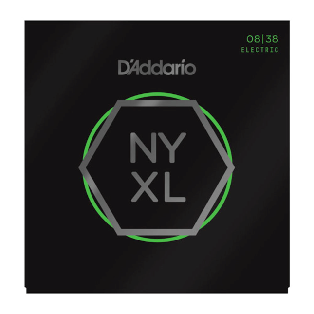 D'Addario NYXL0838 Nickel Wound Electric Guitar Strings, Extra Super Light