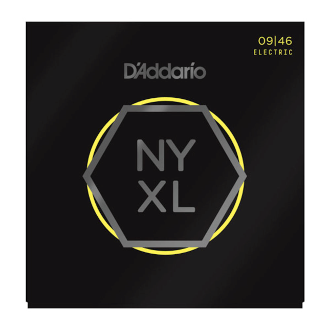 D'Addario NYXL0946 Electric Guitar Strings, Super Light Top / Regular Bottom